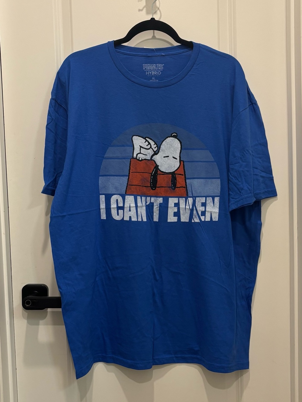 2/$24 💥🆕 Peanuts Snoopy I Can’t Even Royal Graphic T-Shirt | Size XL | 4496